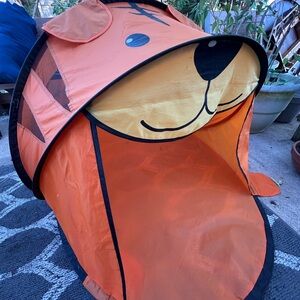 Orange Animal-Themed Pop-Up Tent